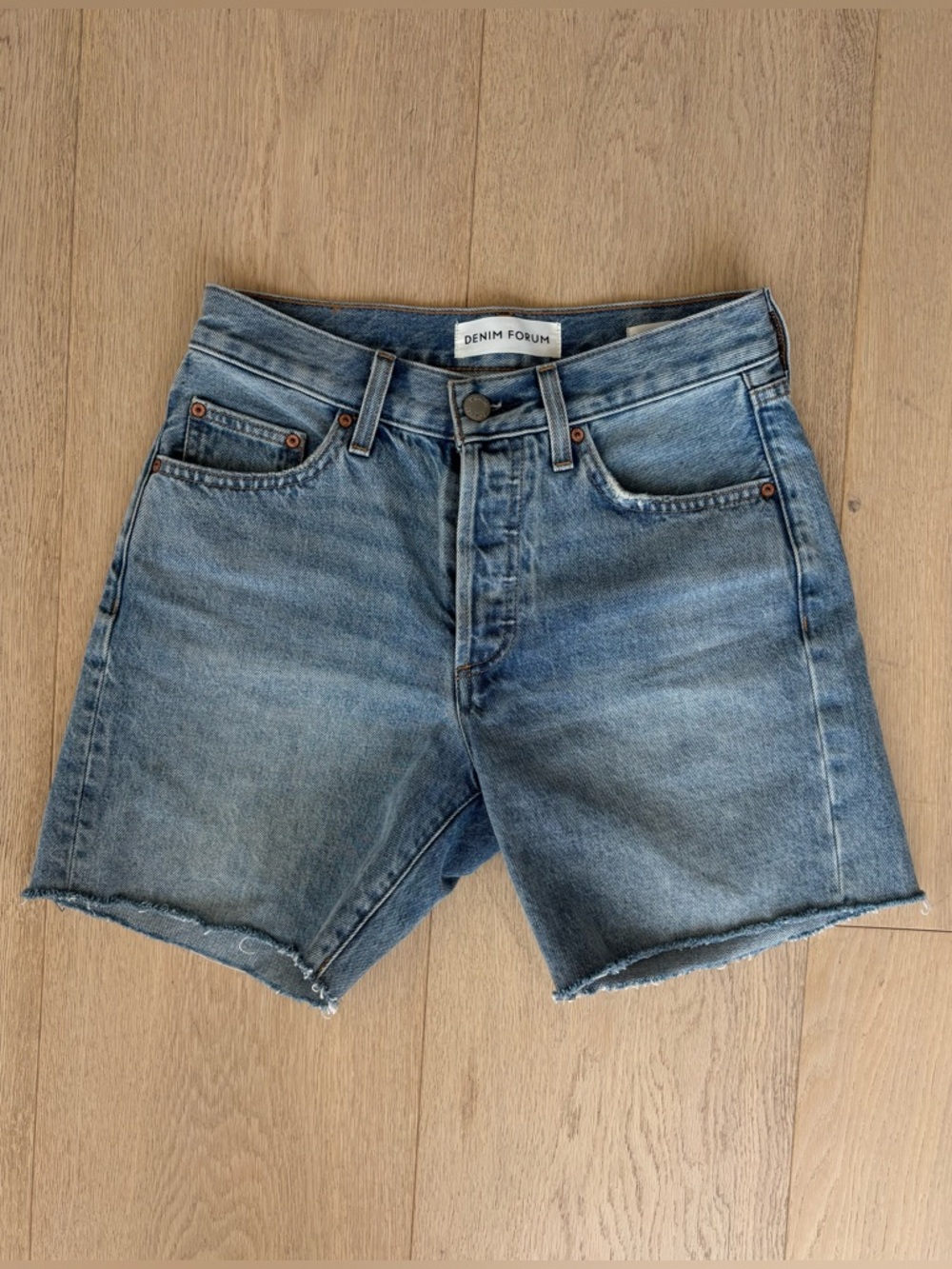 Denim Forum The '90s Lo-Rise Patti Thigh Short